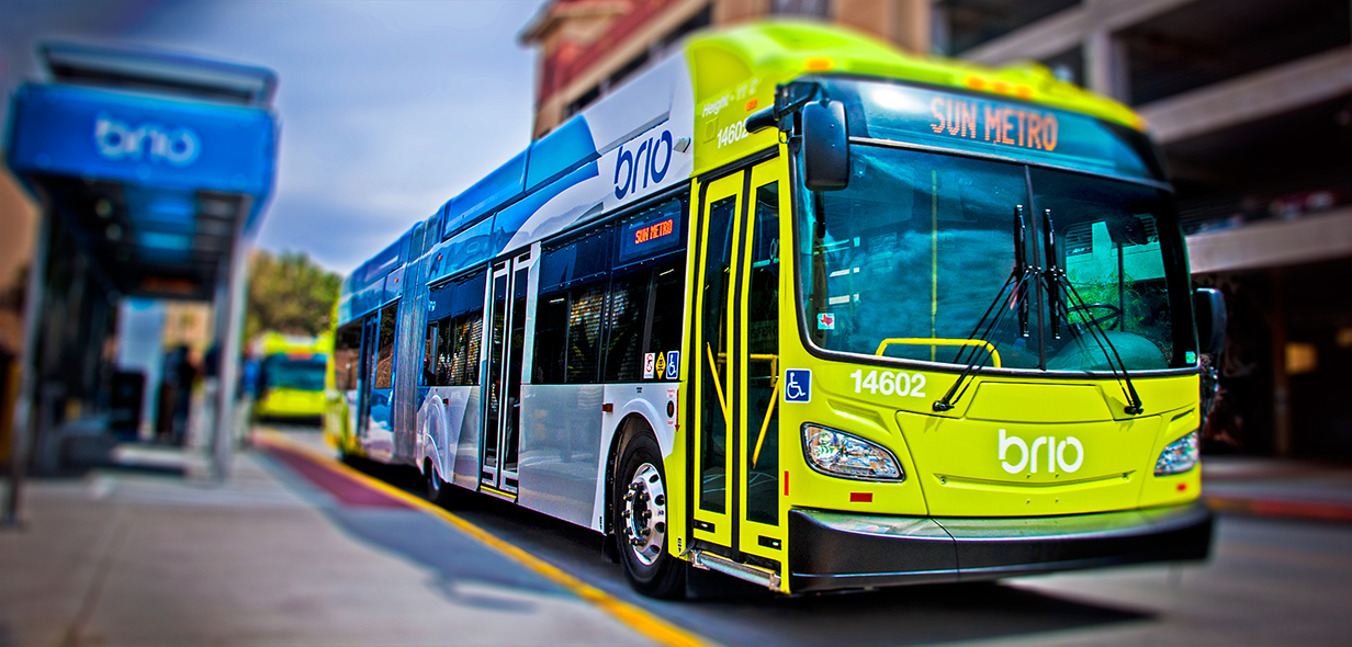 Brio bus with paint scheme