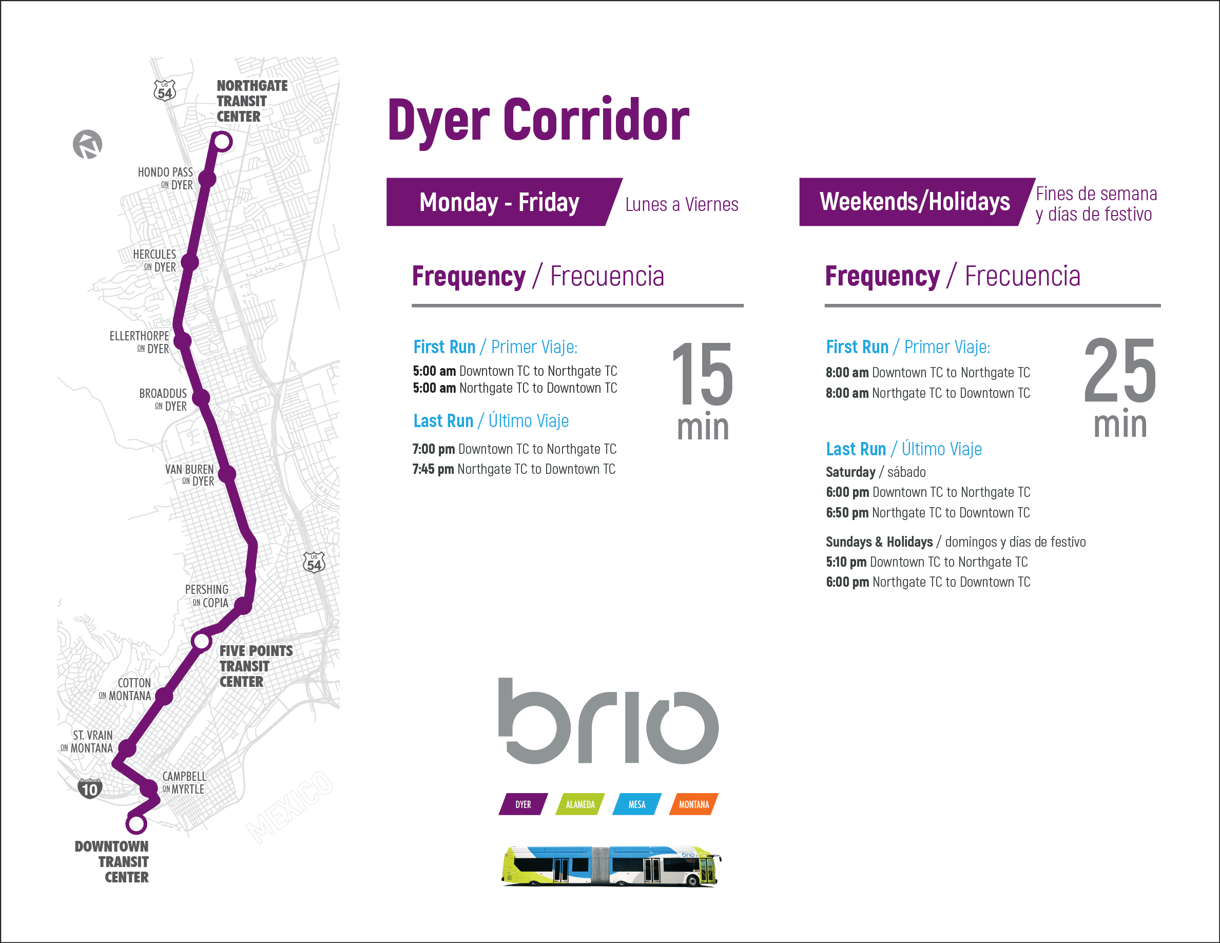 Image of Dyer Corridor route